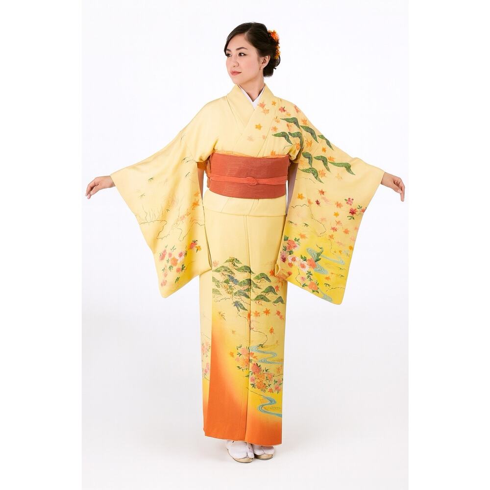 Japanese Silk Kimono, Traditional Japanese Kimono